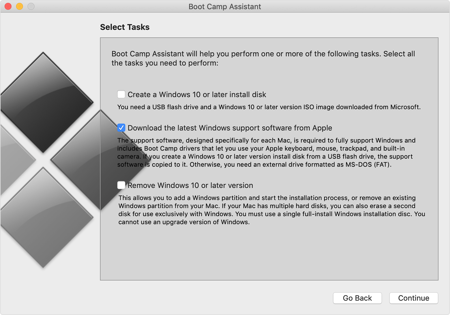 apple windows bootcamp download